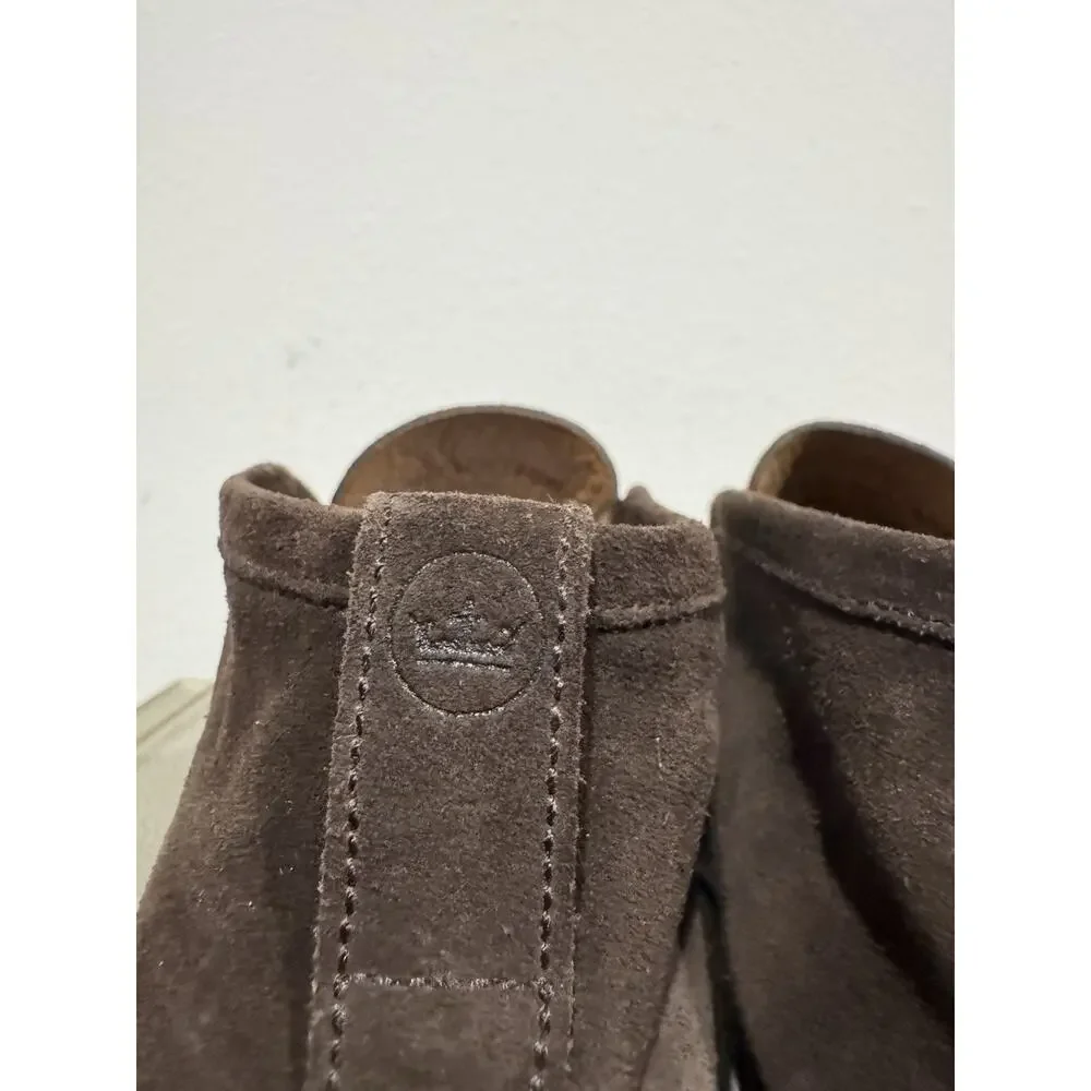 Peter Millar Excursionist Chukka Suede Slip On Boots Brown Men's Size 10.5